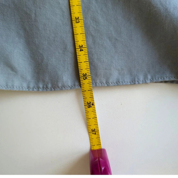 Soft Surroundings Green Ruffle top dress Size Medium - Picture 7 of 8